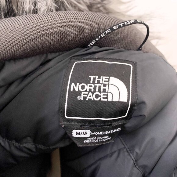 The North Face Arctic Goose Down Gray Long Parka Size Medium - Picture 3 of 13